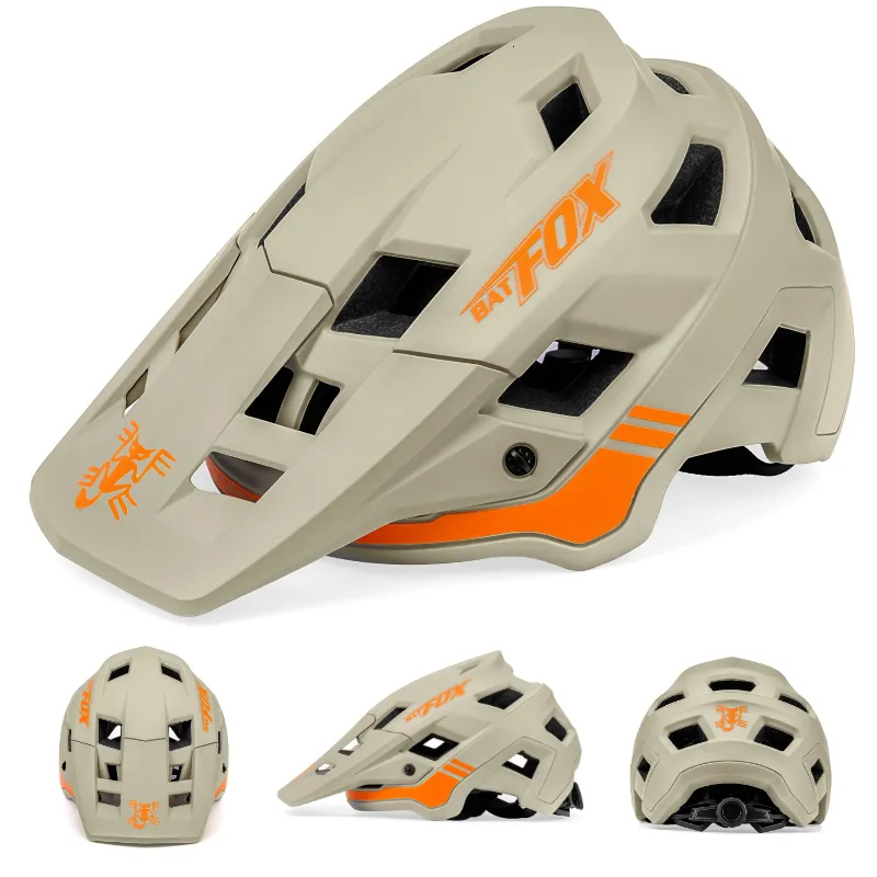 BATFOX Mountain Bike Helmet Red Integrated Safety EPS 16 Vents Unisex for Cross Country Riding
