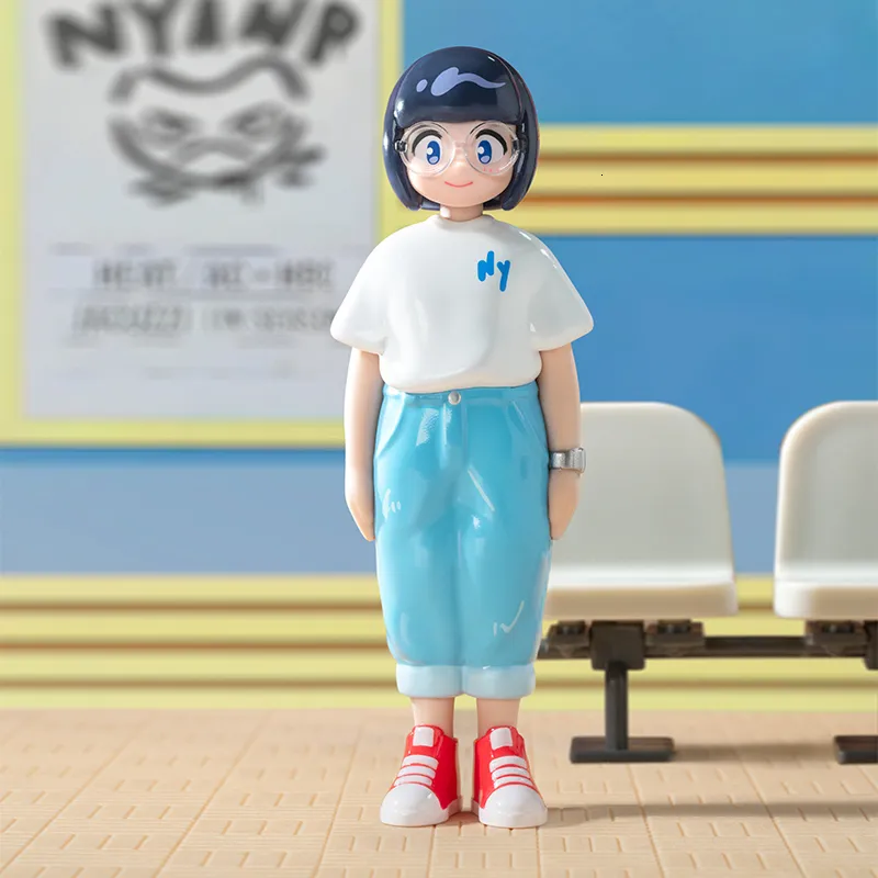 Blind Box Pop Mart Hello Nori Series Mystery Box Cute Popmart Action Anime Figur Kawaii Model Designer Doll Gift Toys 230901