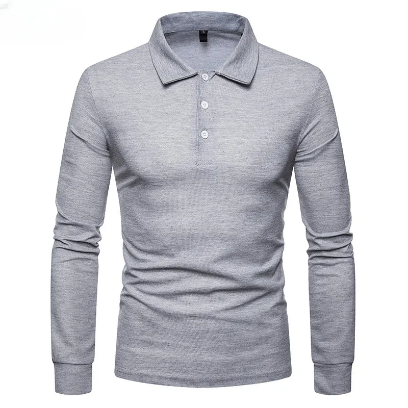 Polos Masculinos Manga Longa Camisa Polo Homens Respiravel Esportes Camiseta Casual Golfe Polo Trabalho Pulover 230901 1 131 DHgate