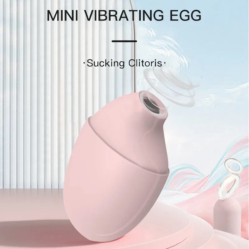 Wibratory Samica Masturbator Multi częstotliwość Mini wibrujący jaja ssanie jaja łechtaczka do stymulacji punktowej zabawka seksualna 230904
