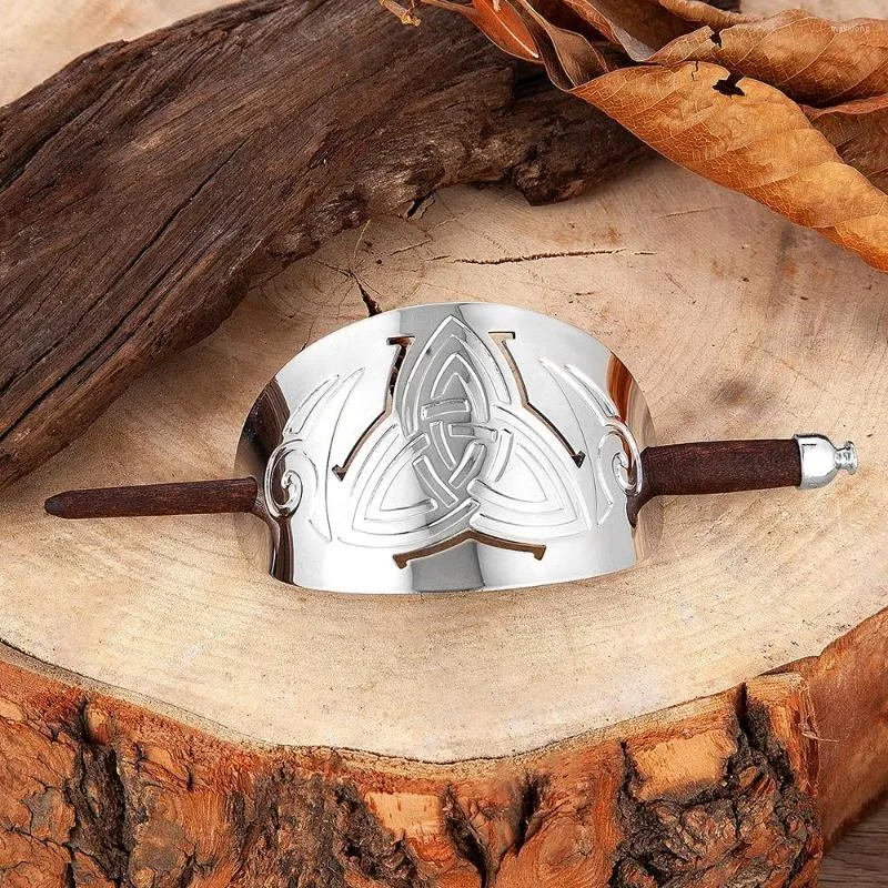 Haarspangen Viking Haarnadel Schmuck Geschenk Mode Vintage Kopfschmuck Halter Massivholz Stick Frauen Edelstahl Zubehör