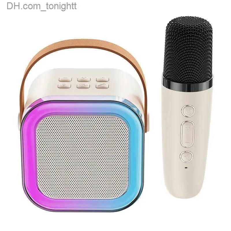 Portabla högtalare Hem KTV Karaoke Microphone Högtalare High-end Bluetooth Audio Small Professional Children's Sing Bluetooth Speaker Column Q230904