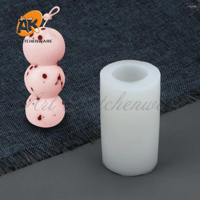 Moules de cuisson Dorica Creative Ball Forme Parfumée Silicone Bougie Moule DIY Ornement À La Main Savon Fabrication Fournitures De Cuisine Ustensiles De Cuisson