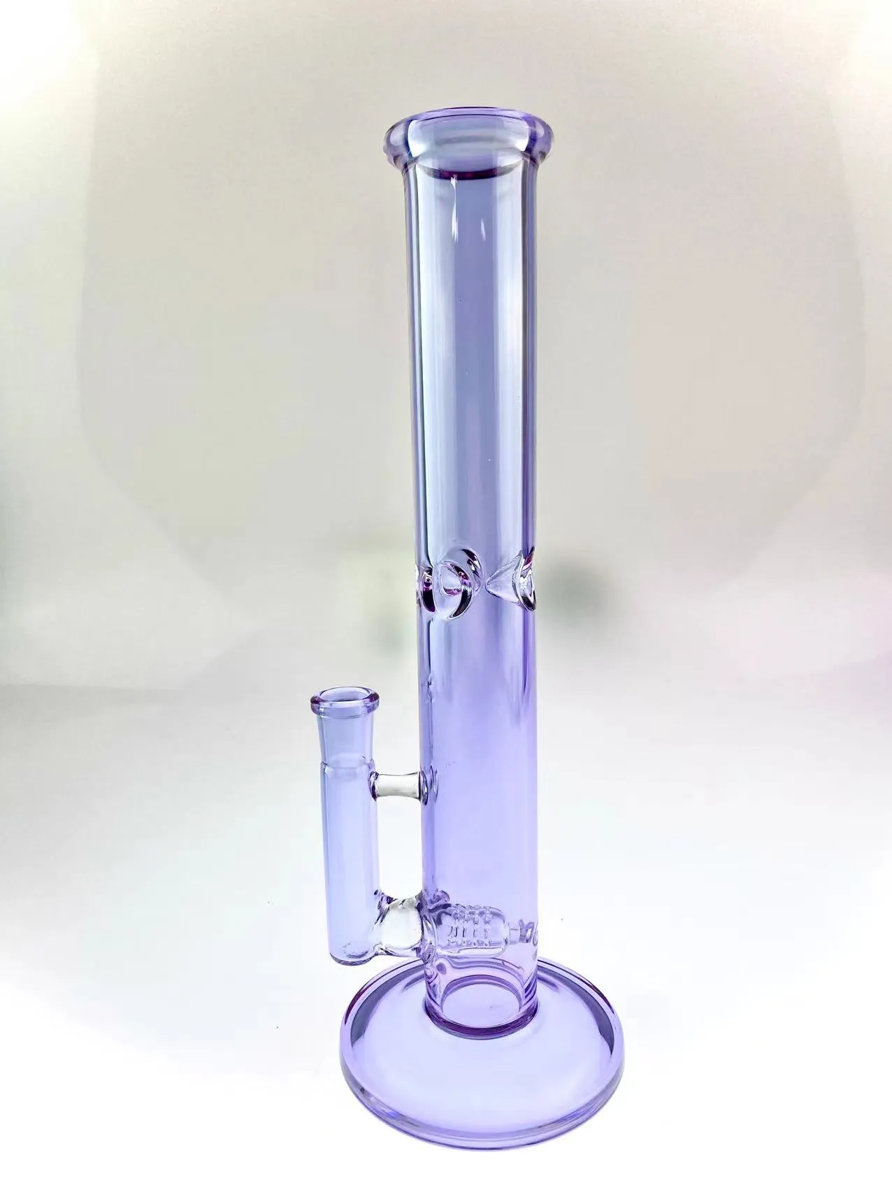 Glasrökande rör kinesiska färgade glas bong 14mm 11 tum joint