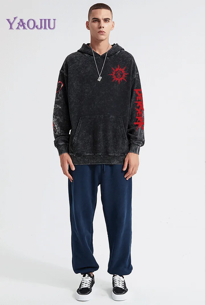 Sudadera Con Capucha Anime Berserk Guts Anime Harajuku Stree | Meses sin interés