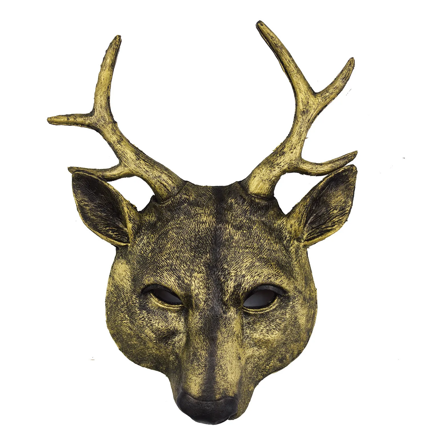 Masque De Cerf En Mousse PU – Fait Main, Léger Et Confortable – Taille Unique – Pour Noël, Carnaval, Fête Costumée, Soirée Disco