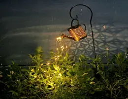 Garden Decoration Outdoor Solar LED Watering Can Lamp Decoration of Yard and Garden Fairy Light String Garland Decorative Lights Q2376859