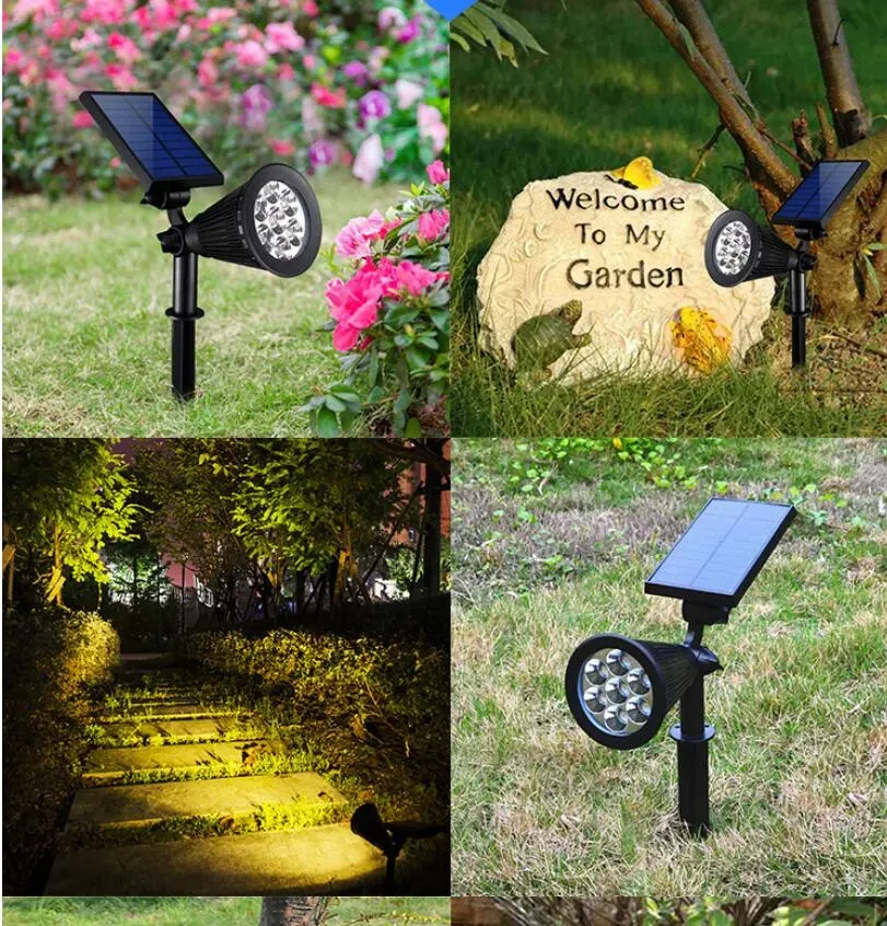 Solar Garden Lights 7LED Outdoor Waterproof lamp Control Garden Lighting Courtyard Landscape Lawn Light 1671937