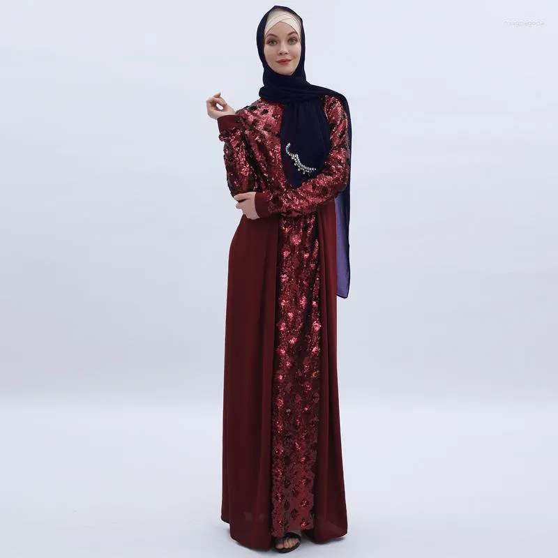 Roupas étnicas Muçulmanas Abayas para Mulheres Acetato Plus Size Islâmico Dubai Turquia Robe Hijab Vestido Ramadan Vestidos Islam Musulman Marocain