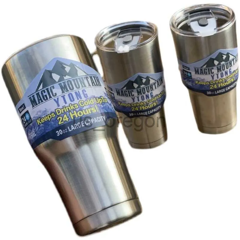 Thermosflessen MYJ 30oz Copo Magic Mountain ytong cup 24 uur per dag koffiemok Water roestvrij staal Thermosfles met grote capaciteit met deksel Cup x0904