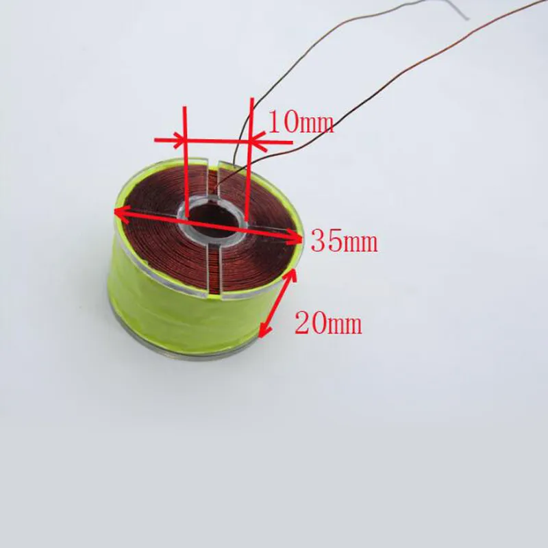 35*10*20mm磁気浮揚コイルインダクタンスコイル1000ターンDIYフルカッパーコアサスペンションコイル直径0.35mm