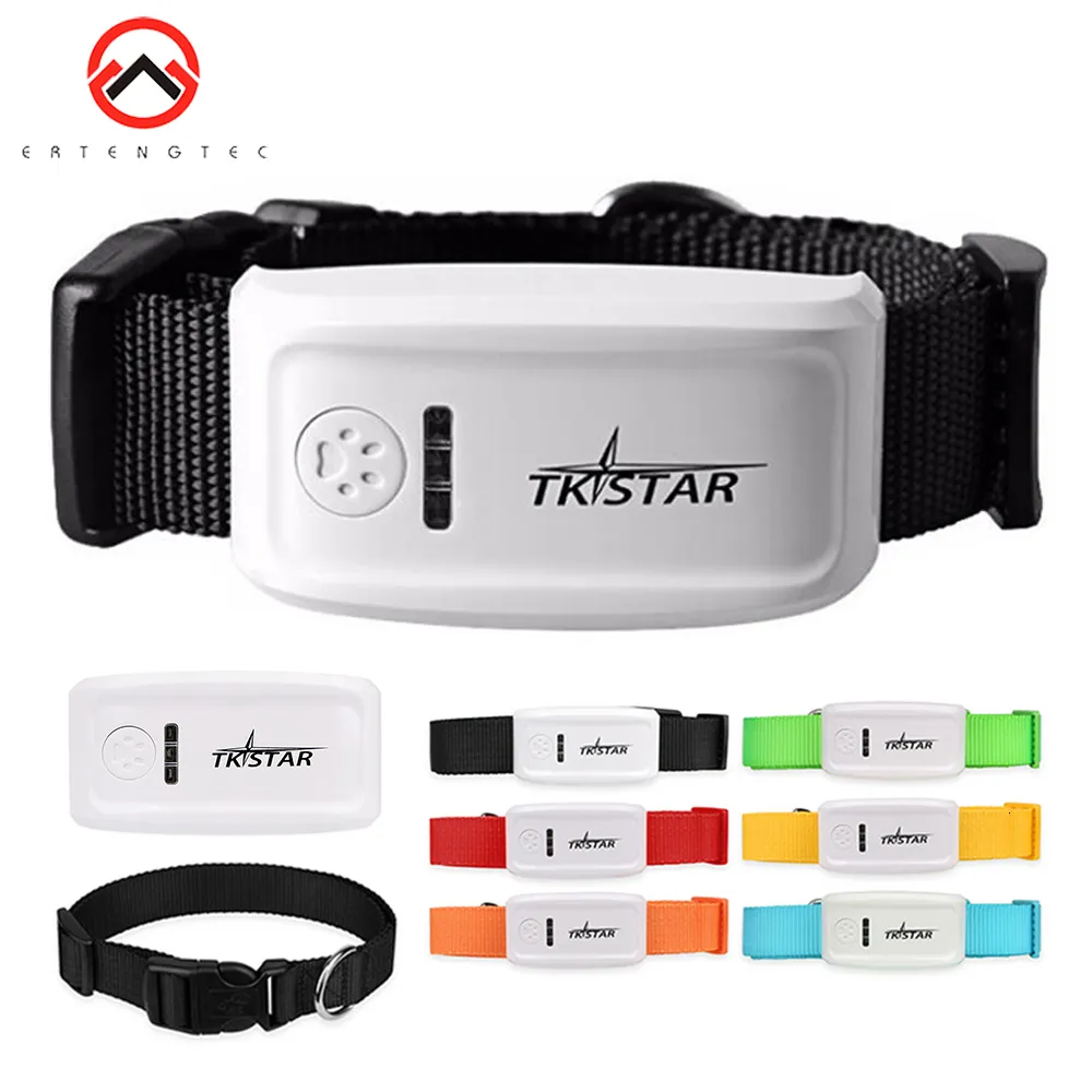 기타 CAT 소모품 Dog GPS 트래커 TK909 방수 IP65 Googen Google Track GPS 용 Cat Collar Voice Monitor Mini GPS Locator for Dog Free App 230901