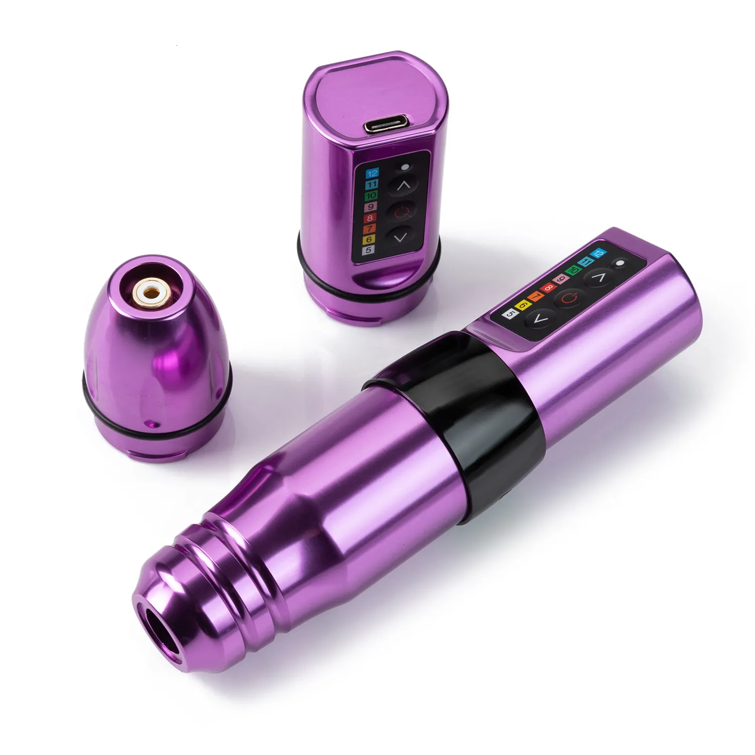 Machine à tatouer sans fil, Kit de Machine à tatouer, moteur sans noyau, batterie 1800mAh, ensemble de stylos rotatifs avec poignée de 28MM, 230901