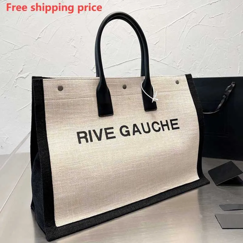 Kvällsväska Luxury Designer River Gauche Women's Handbag Shopping Bag Högkvalitativ strandväska.