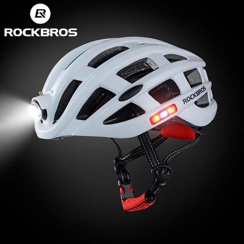 Cycling Helmets ROCKBROS Bicycle Light Helmet Bike Ultralight Helmet Electric Bicycle Helmet Mountain Road Bicycle MTB Helmet Cycling Equipment 230904