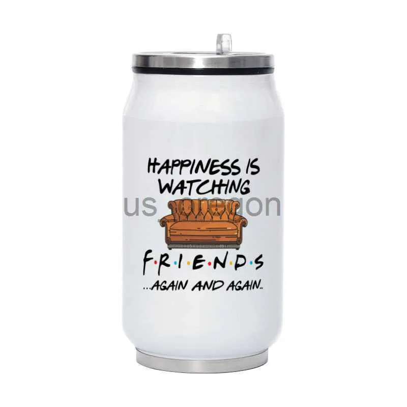 Thermoses Friends TV Progros Travel Gater Bottle 300ml ecofriendly fethelfice coffee coffee flask portable mug x0904