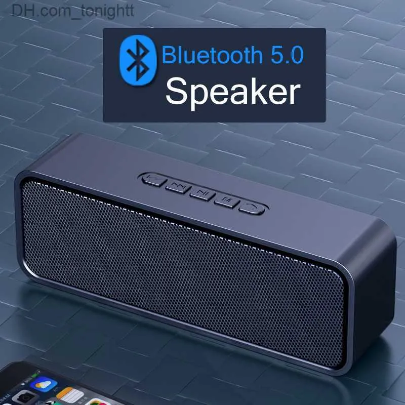 Portabla högtalare TWS trådlöst utomhus Bluetooth -högtalare HD Subwoofer English Mini Audio Speaker Bluetooth Högtalare Support TF USB DISK FM AUX Q230904