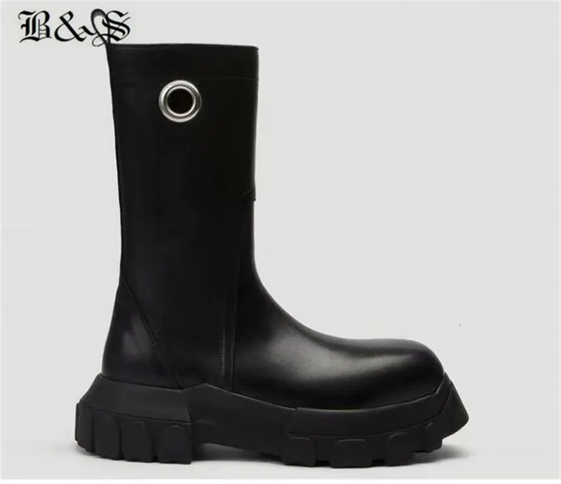 Handmade Genuine Leather Black Street Bettla Mens Rock Punk Girls