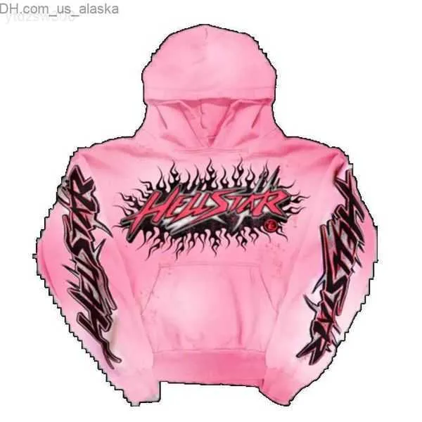 Men's Hoodies Sweatshirts Y2k Hoodie Sweatshirt Hellstar Hip Hop Bet Graphic Print Pink Oversized Hooded Men Women Harajuku Gothic Tops Streetwear T230731CZGR