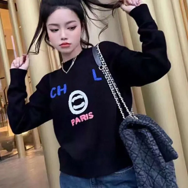 2023 Pulls pour femmes Designer de mode de luxe Femmes Coach Channel Pull a manches longues en tricot Femme Tops Casual Marque Broderie Lettre Pull