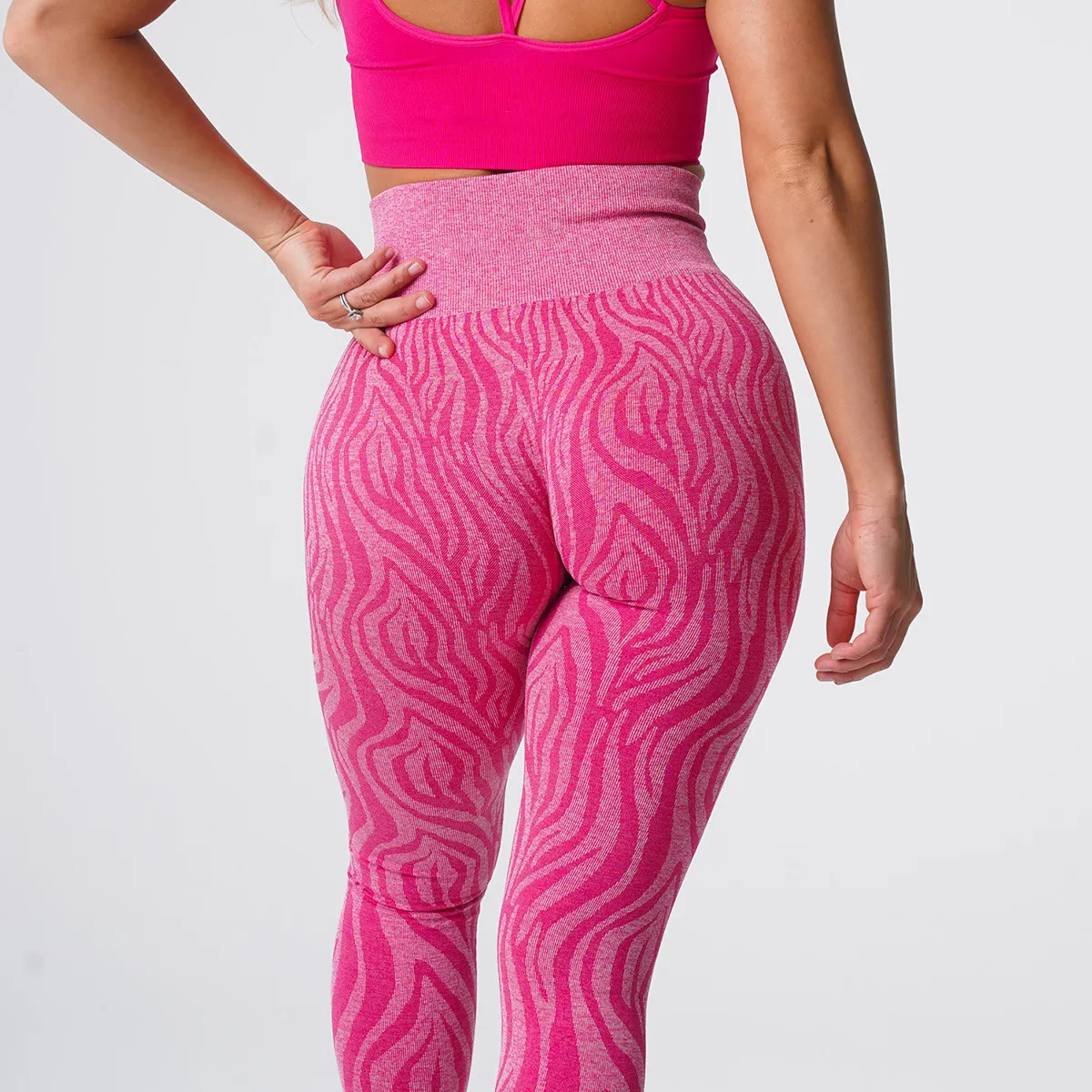 Dameslegging MOCHA Leopard Seamles Zachte training Strakke fitnessoutfits Yogabroek Hoge taille Gymkleding Sport Wild Roze Zebra 230901