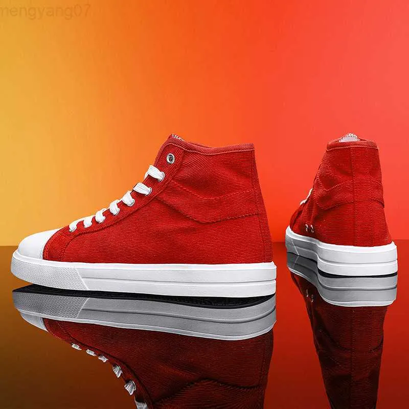 Red high cheap tops mens