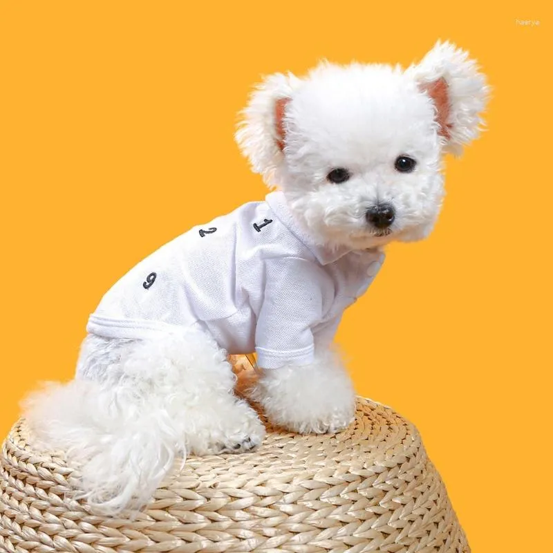 Одежда для собак, рубашка-поло, пляжная блузка для средних и больших собак, ткань с вышивкой по номеру