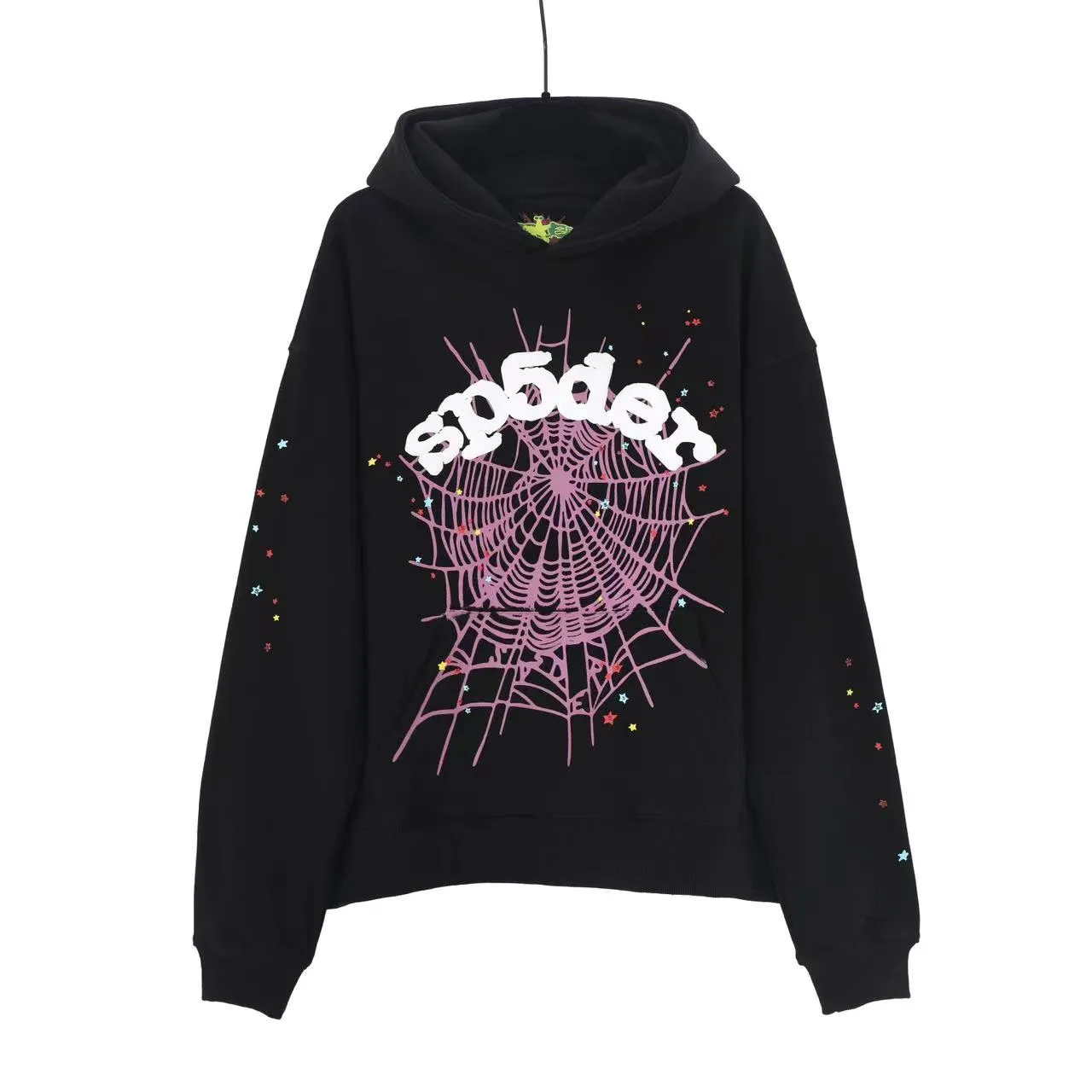 Hoodies de aranha rosa 555 masculino e preto suéter de melhor qualidade capuz de aranha para homens designer feminino moletons da moda de inverno 555 capuz de aranha 18nr