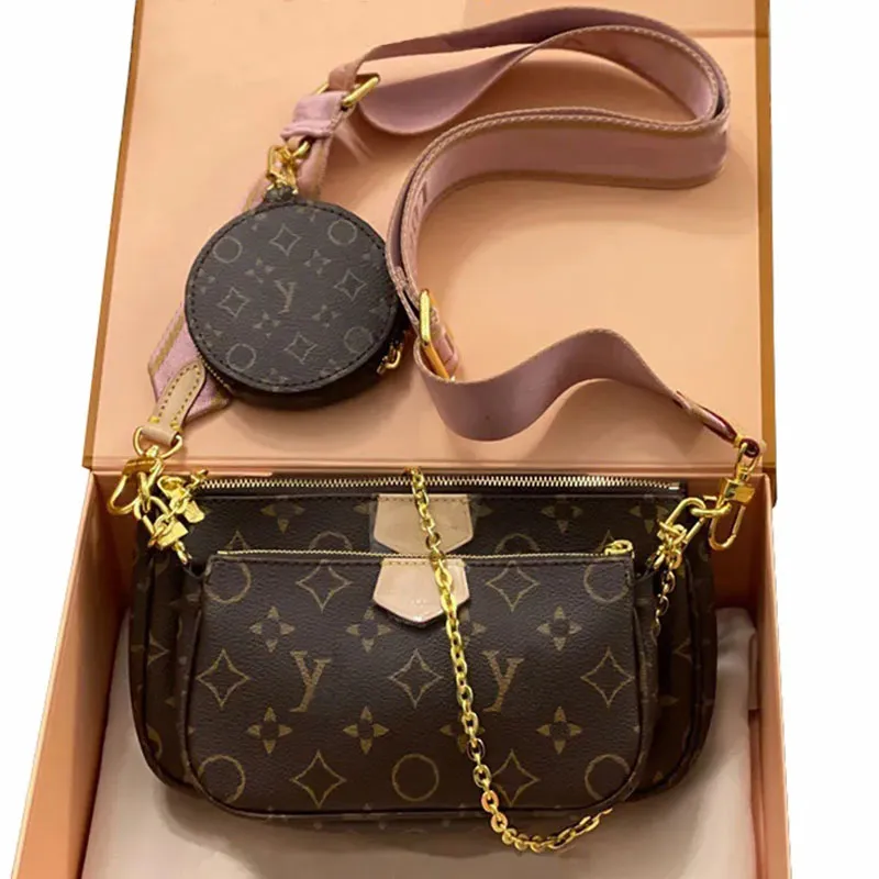 Designer Taschen Alte Blumenbraun Schulter Lederbeutel Schultergurt Clutch Combo Gepragt Mode Luxus Multi Pochette Damen Messenger Bag Brieftasche Von 16 08 DHgate