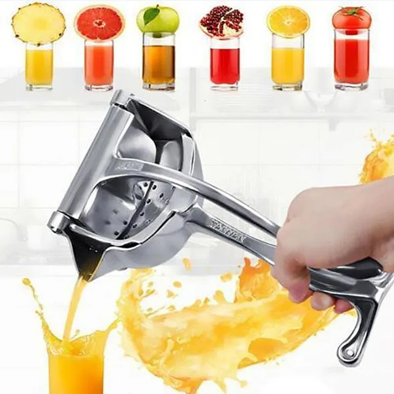 Fruit Vegetable Tools Aluminum Citrus Fruits Squeezer Orange Hand Manual Juicer Kitchen Lemon Queezer Juice Pressing 230901