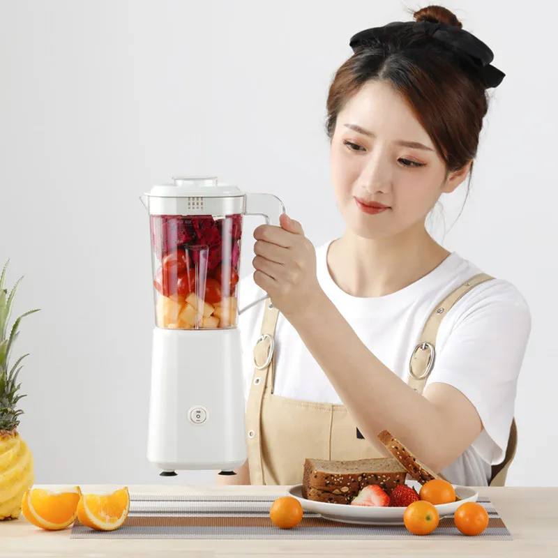 Sokowirówki Blender 12 -częściowy zestaw biały lukier autorstwa Drew Barrymore Juice Blender Portable Blender Butelka Przenośna blender Kitc R230725