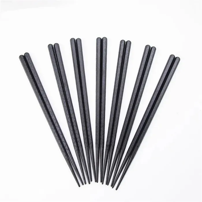 Black Alloy Japanese Chopstick Restaurant Chinese Food Sushi Low Price