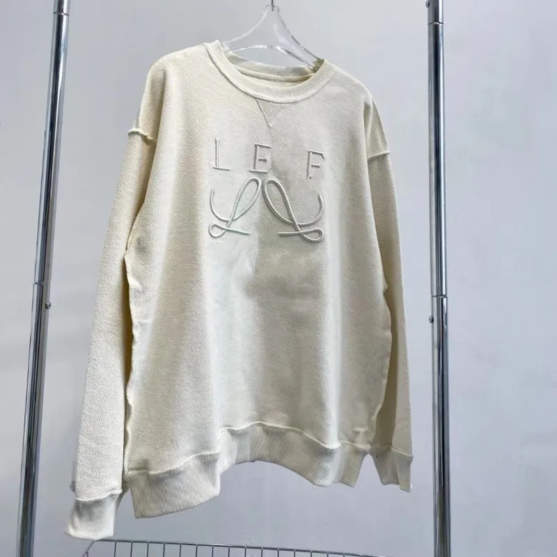 Herenhoodies Sweatshirts Designer heren en dames driedimensionaal borduurwerk ronde hals paar top