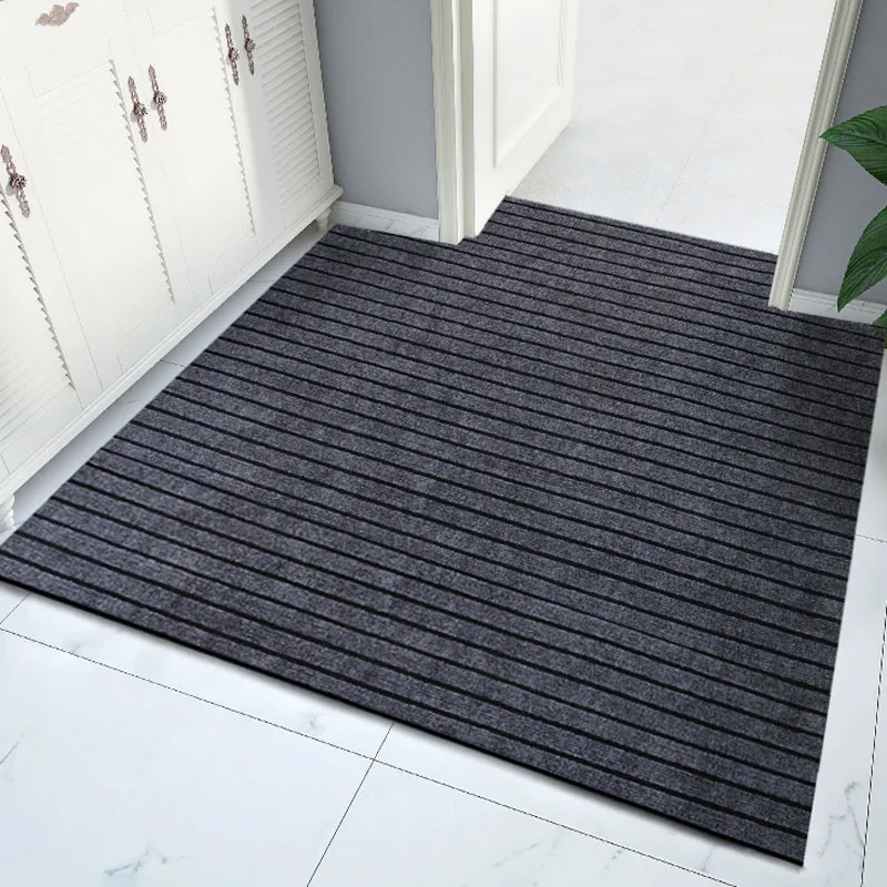 Tapis Grand Tapis Mince pour Porte d'entrée de Centre Commercial Paillasson Tapis de Sol intérieur extérieur Tapis de Salon antidérapants Tapis de Cuisine Gris Peut être coupé 230905