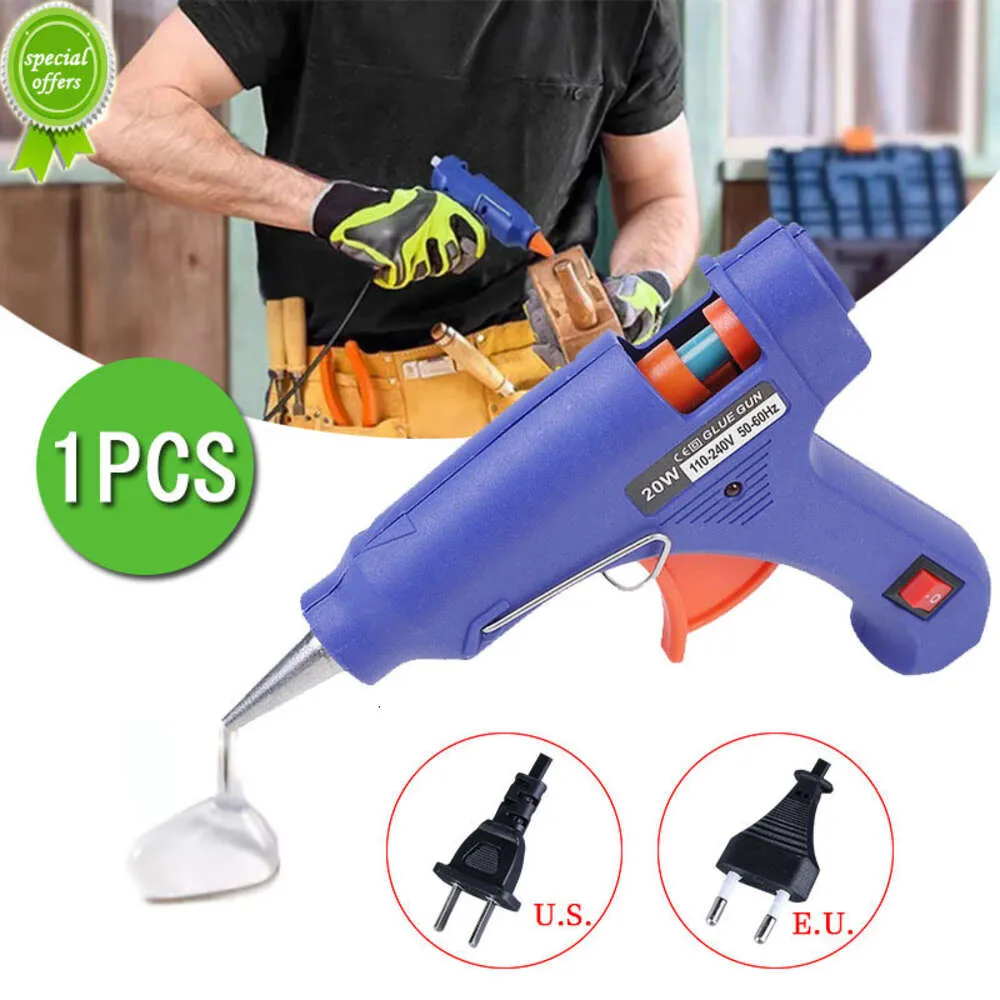 New 20W Hot Melt Glue Gun with 7mm Glue Sticks Mini Household Heat Temperature Thermo Tool Industrial Repair Tools Gun