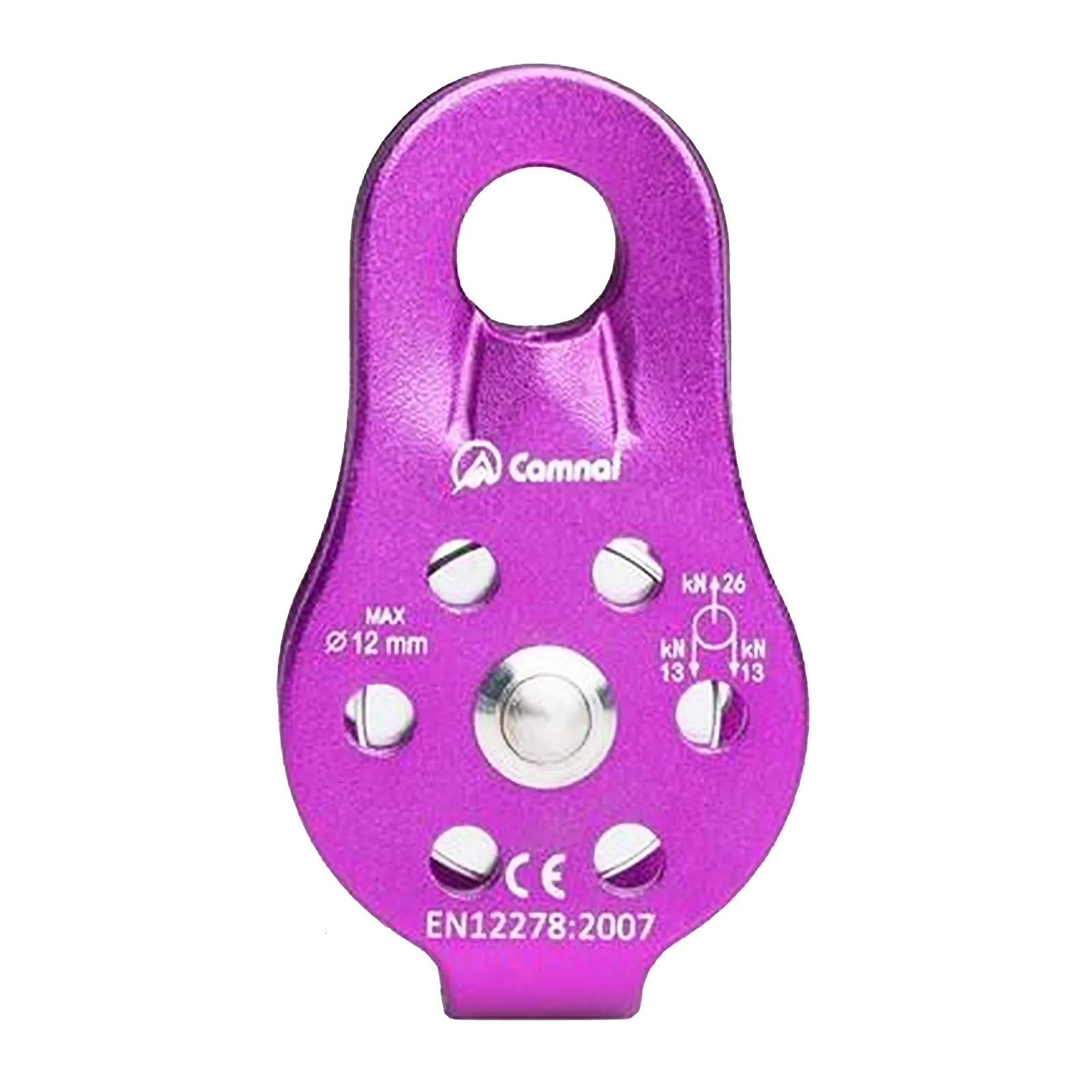 26KN Rock Climbing Pulley - Heavy Duty Carabiner, Fixed Rope Pulley ...