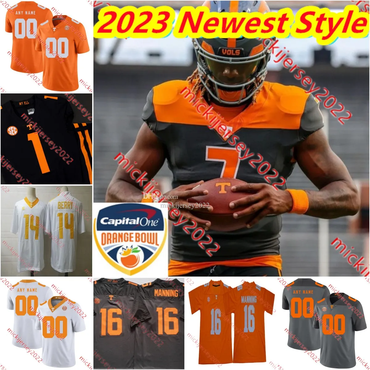 2023 Maglia da calcio Tennessee Volunteers più recente stile Nico Iamaleava Ryan Damron Daevin Hobbs Dont'e Thornton Jr. Arion Carter Cameron Seldon Tennessee maglie