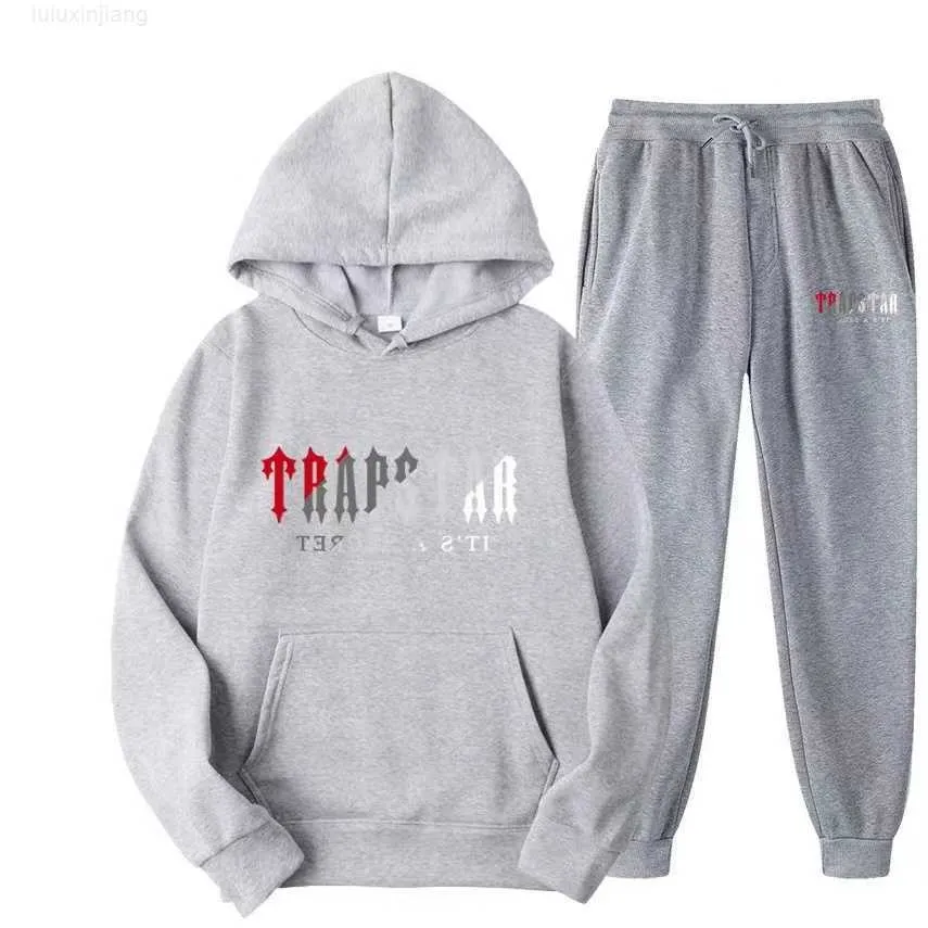 23 Tracksuit Men's Nake Tech Trapstar Track Suits Hoodie Europe American Basketball Football Rugby Tvådel med kvinnors långa ärmjacka