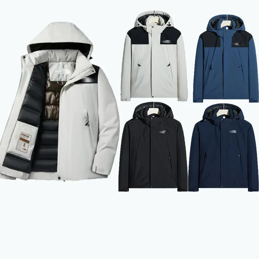 Зимние хлопковые куртки мужские водонепроницаемые зарядные пальто дизайнерский бренд класса люкс с логотипом ветрозащитное утолщенное теплое мужское пальто высококачественное мужское пальто
