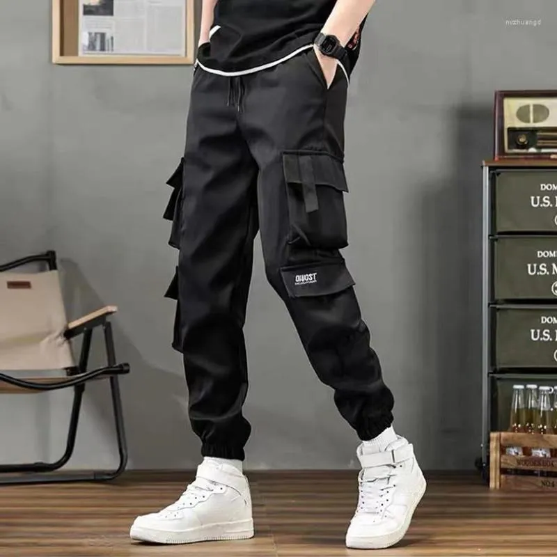 Pantalons pour hommes Printemps Automne Mince Cargo Hommes Multi-poches Jogger Mâle Plus Taille Casual Oversize Vêtements Varsity College 2023