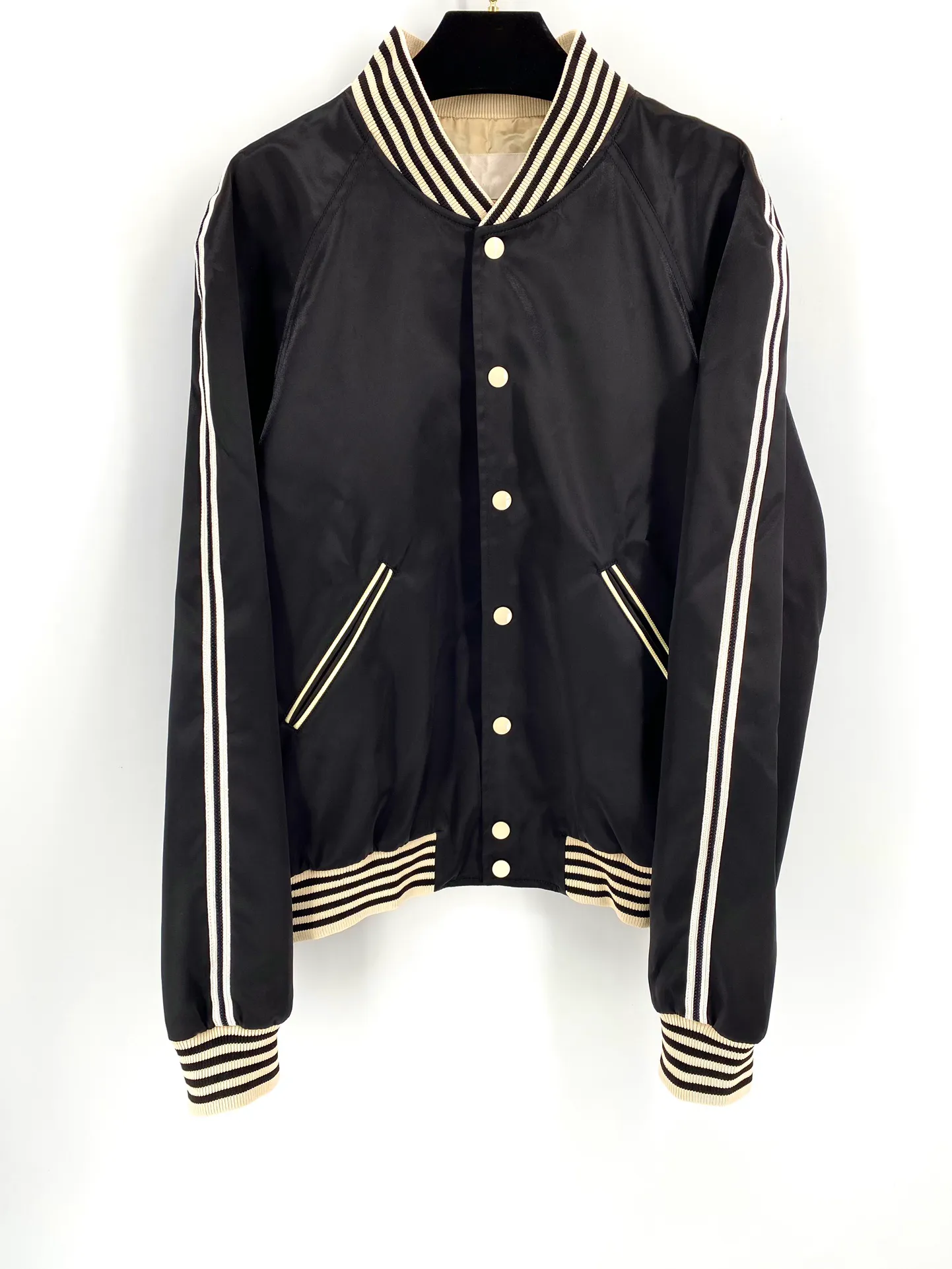 Embroidered Teddy Custom Varsity Jackets Satin Finished Designer
