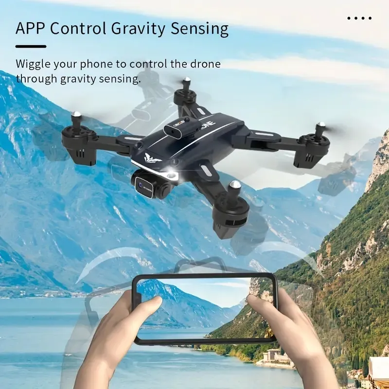 Drone H109 grande per evitare ostacoli intelligenti a 360°, decollo/atterraggio con un clic, doppia fotocamera, flusso di luce ESC, riconoscimento facciale, riconoscimento dei gesti, pieghevole, controllo APP