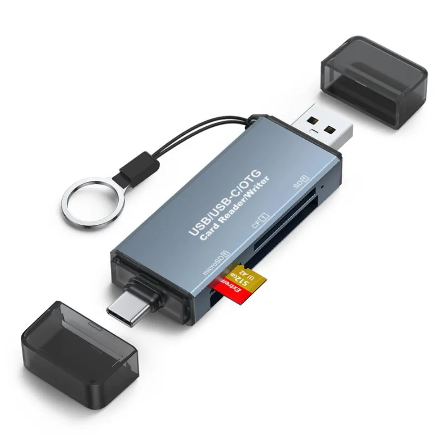 Lecteur De Carte CF 3 En 1, Carte Mémoire Interne SD, Lecteur De Carte SD  USB, Appareil Photo Reflex De Type C, Tête De Convertisseur À Double Usage  Du 3,8 €