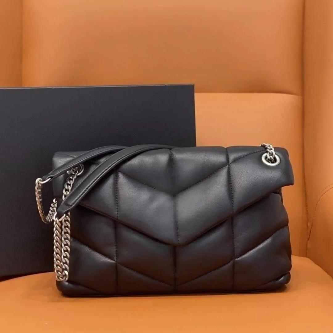 Dhgate Top Designer Bag Handbag Loulou Puffer Quilted Y Leather