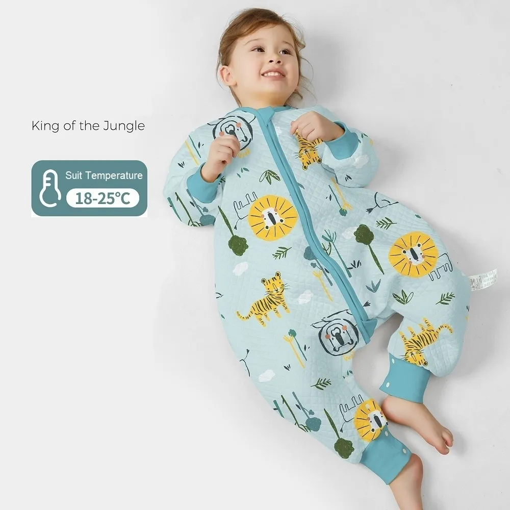 寝袋の寝袋の赤ちゃんのもの子供服製品安全袋子供のためのパジャマの出生漫画幼児幼児睡眠服230905