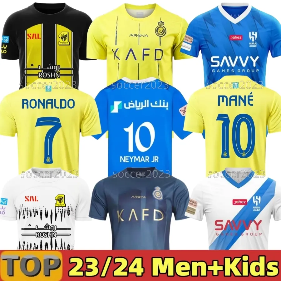 23 24 Al Nassr FC Camisetas De Fútbol Ronaldo 2023 2024 Hogar Amarillo