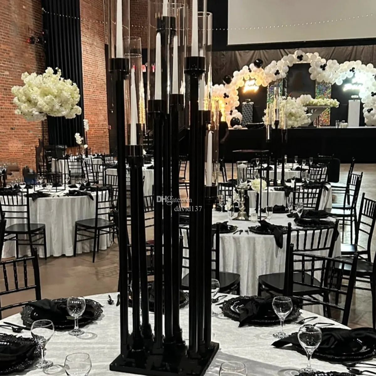 Fulenyi Candelabro In Vetro A 3 Bracci | Elegante Portacandele In Vetro Trasparente Con 3 | Decorazione Portacandele Per Feste A Tema, Centrotavola, Sala Da Pranzo, Centrotavola Con Candelabri