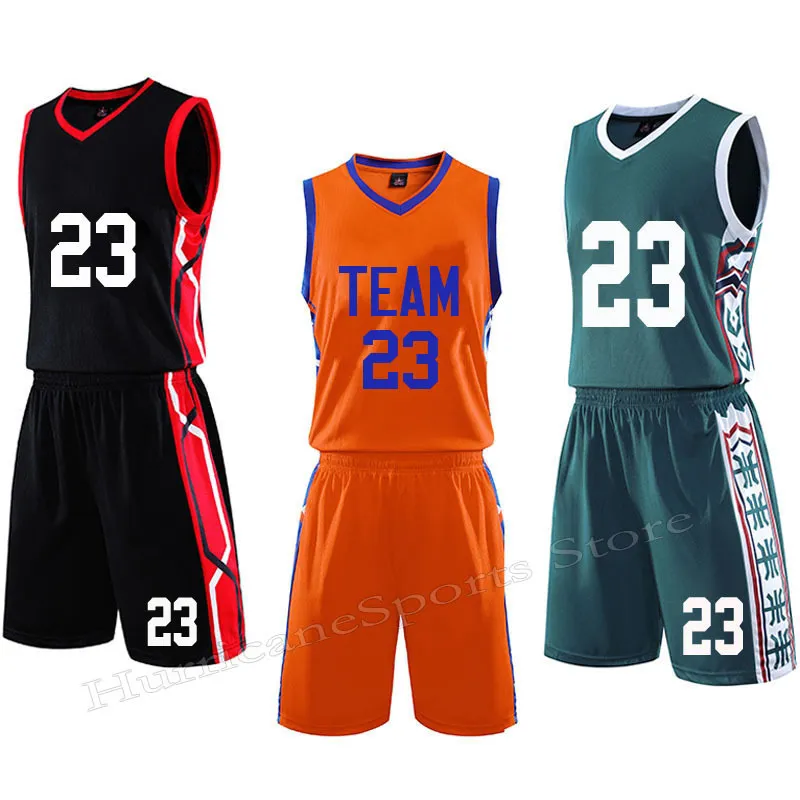 Other Sporting Goods DIY Men Kids Basketball Jerseys Suit College Mens Uniforms Sport Kit Boys basket Shirt Shorts Set Breathable Custom 230904