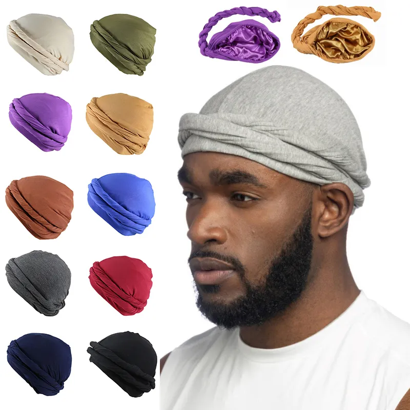 Muslim Turban Caps Satin Lined Beanie Skull Caps ... From  display picture 1