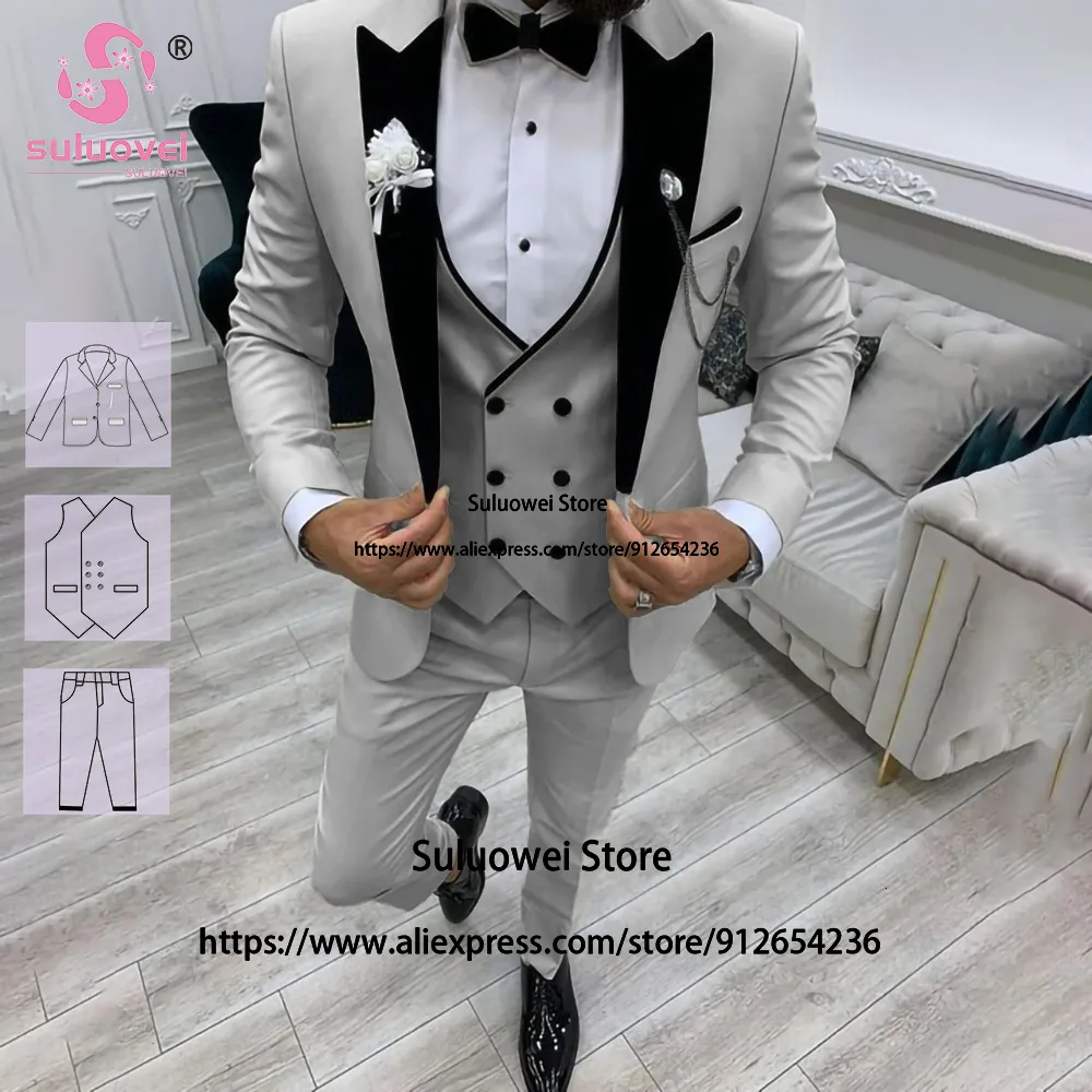 Combinaison de hommes Blazers Couleur personnalisée Color Fashion Slim Fit pour hommes Mariage Pantalon Pantalon Set Groom Dîner Tuxedo Trajes Elegante Para Hombre 230904